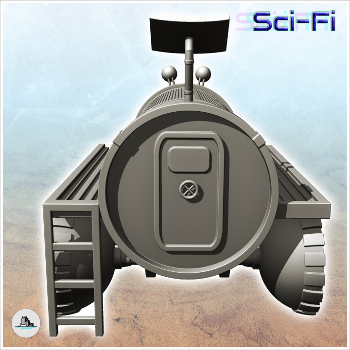Automated rover exploration vehicle with double arms (3) - Future Sci-Fi SF Post apocalyptic Tabletop Scifi image