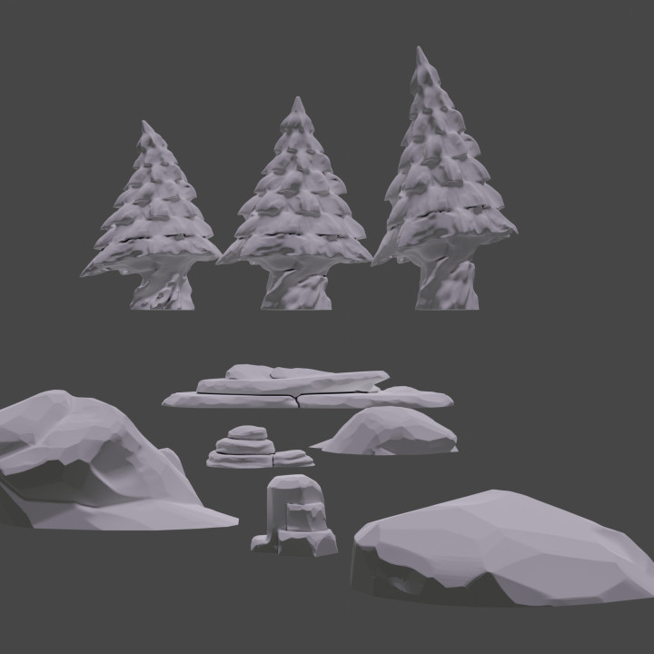 The Wilds - Pine Tree and Rock Pack image