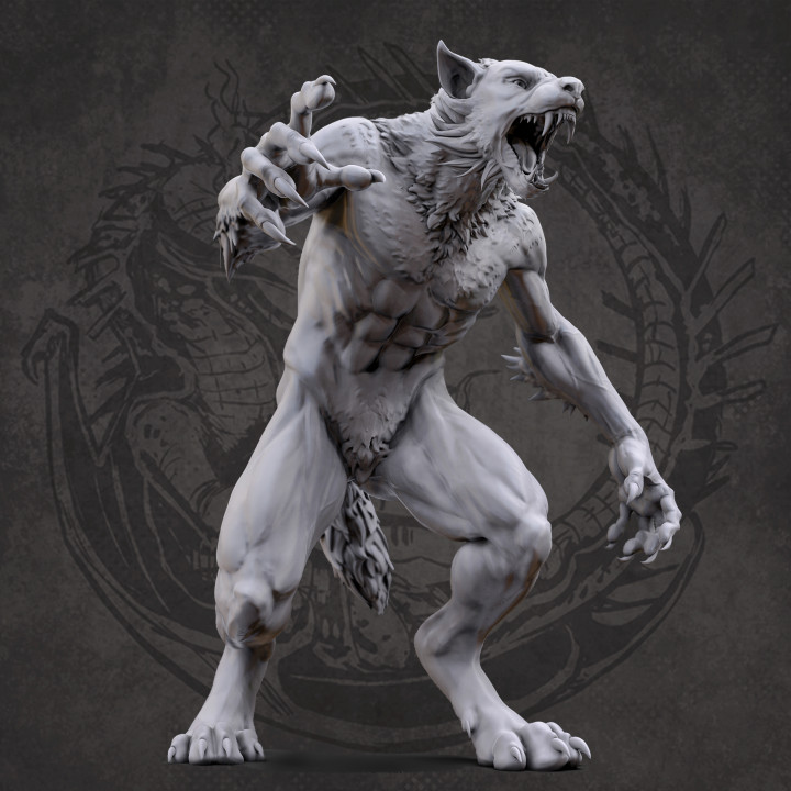 werewolf attack pose image