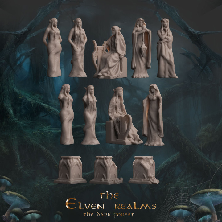 Elven Statues image