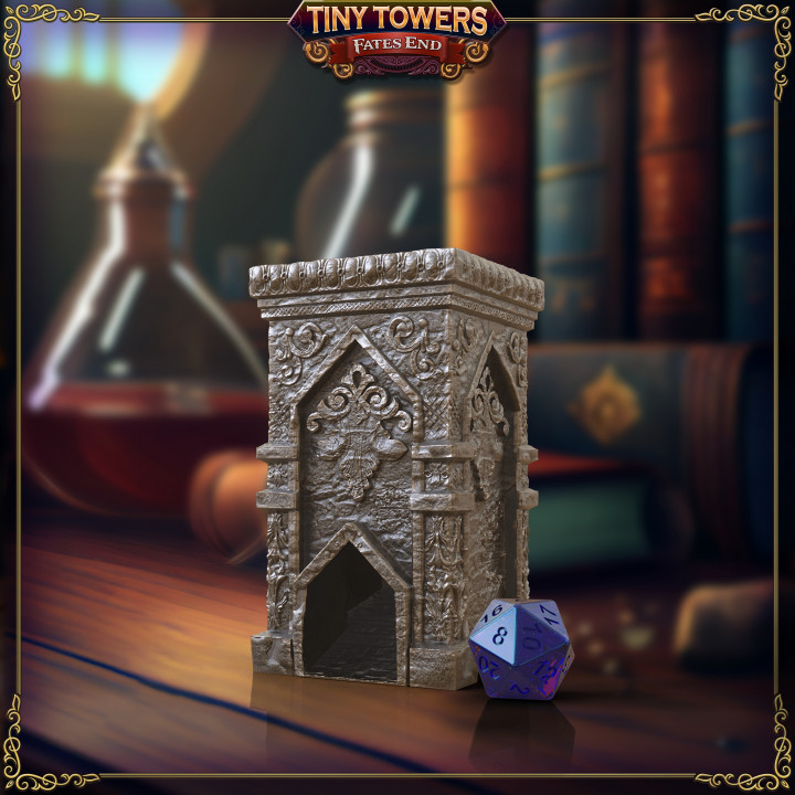 Monolith Dice Tower - SUPPORT FREE! image
