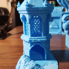 Picture of print of Ancient Well Dice Tower - SUPPORT FREE!