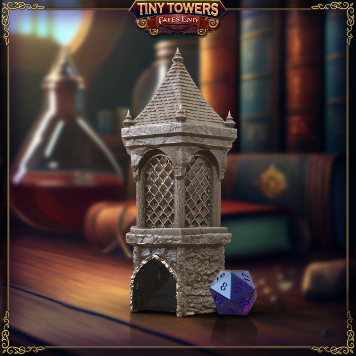 Ancient Well Dice Tower - SUPPORT FREE! image
