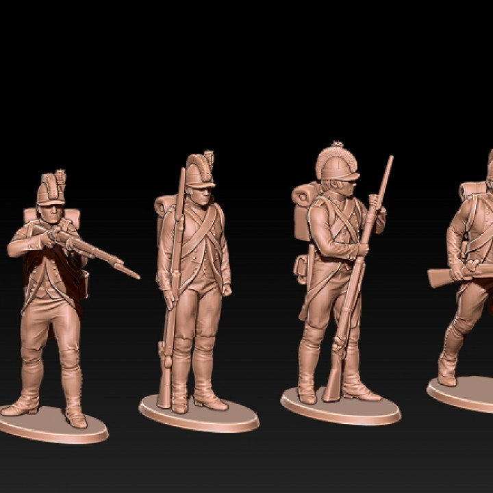 french fusiliers in tarleton - early napoleonic image