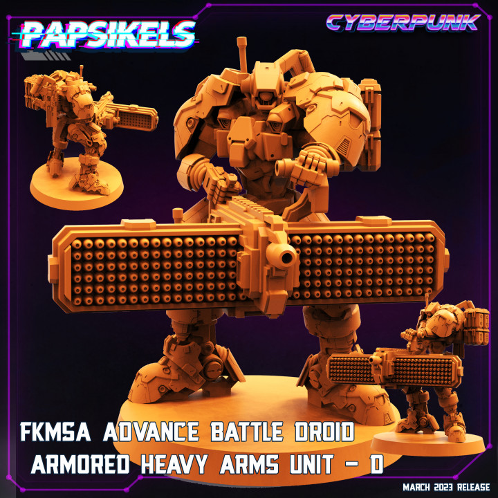 FKMSA ADVANCE BATTLE DROID ARMORED HEAVYARMS UNIT - D