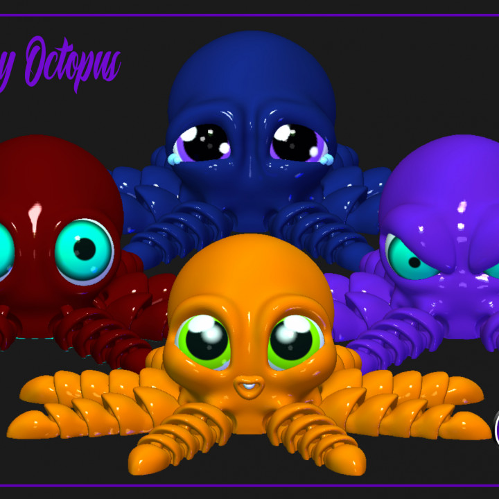 Baby Octopus - Articulated Octopus image