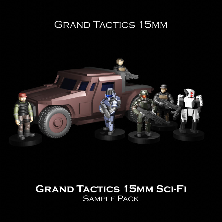15mm SCI-FI Grand Tactics - Sample Pack - Presupported image