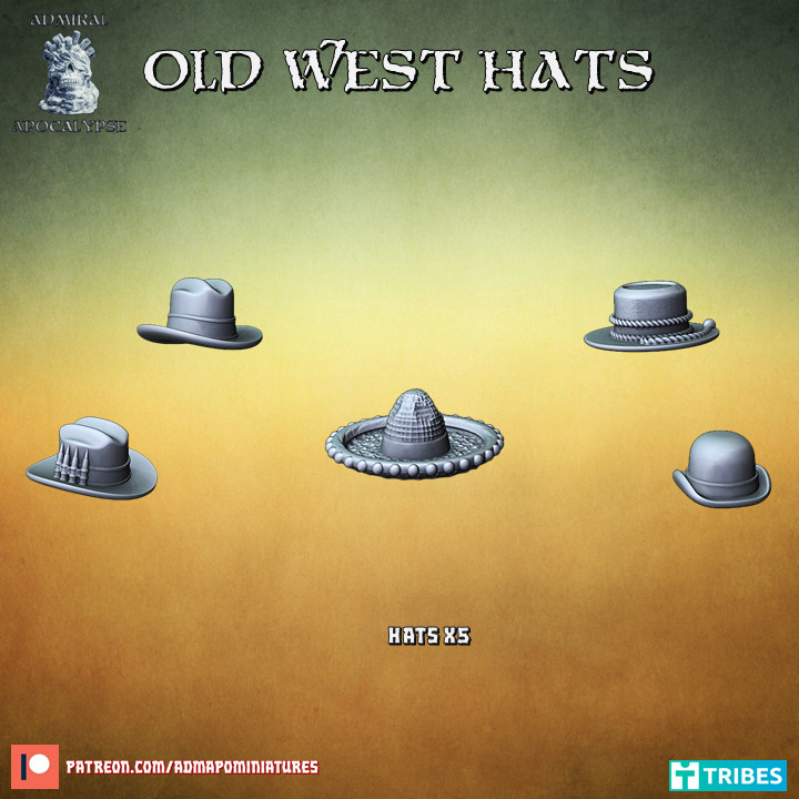 Old West Hats (pre-supported) image