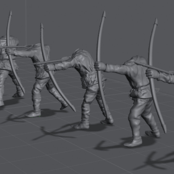 unarmored Longbowmen