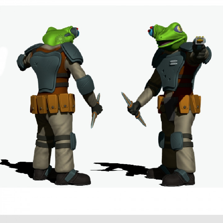 Sci-Fi Frogfolk  Srt. Kroker McLilypad