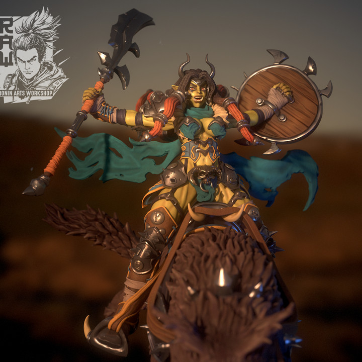 Doshret - Female Orc Warg Rider image