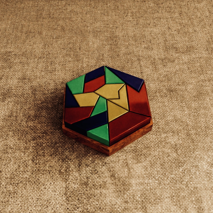 Hexagonal Puzzle Board - Montessori Toy's Cover