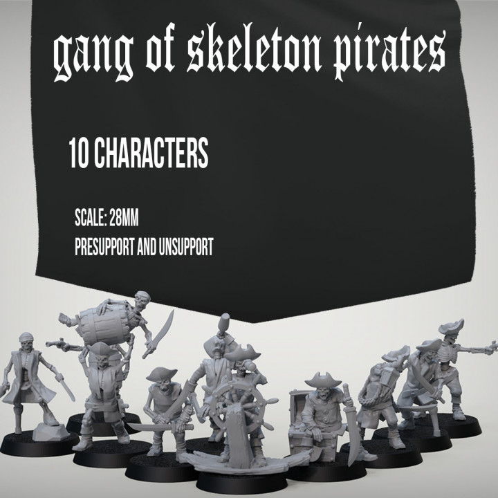 gang of skeleton pirates image