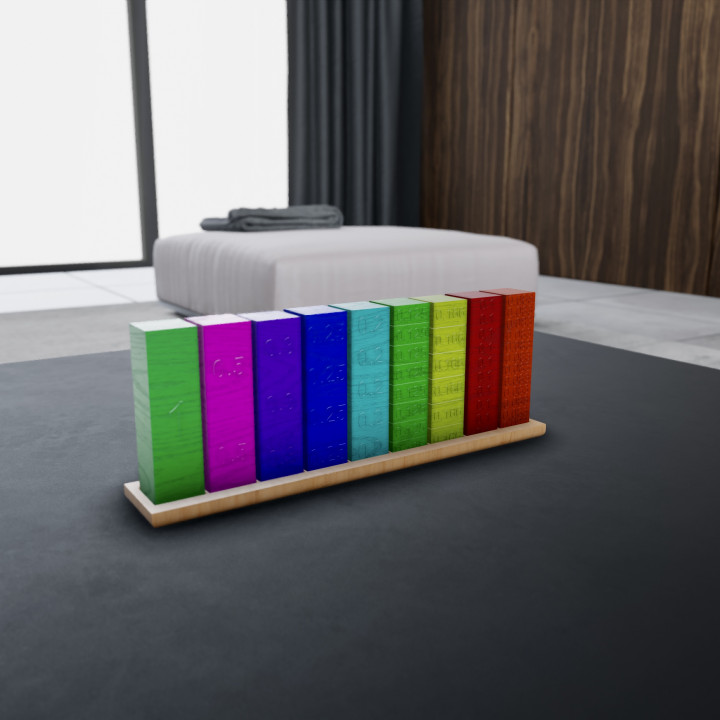 Equivalency Cubes - Montessori Toy