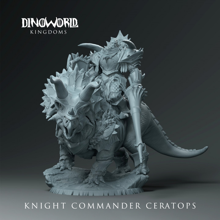 Knight commander Ceratops mounted