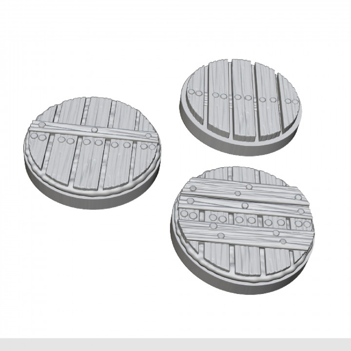 City Docks 25mm Miniature Base Set