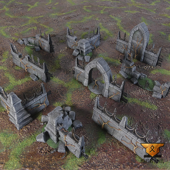 Ruined Church - Cementery walls