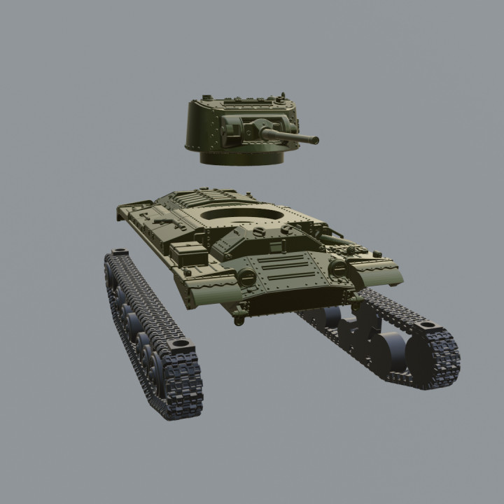 3d Printable Valentine Tank Mk Iv Uk Ww2 By Wargame3d