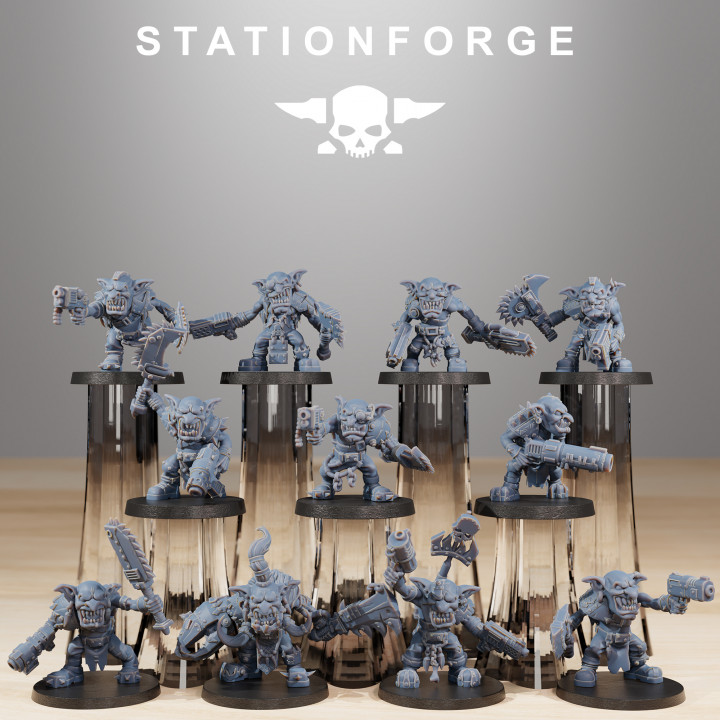 3D Printable Gobs Berserkers by Station Forge 3D Printable Gobs Berserkers by Station Forge