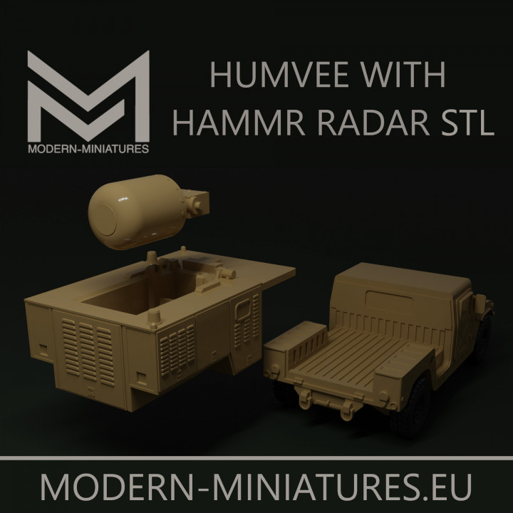 Humvee with HAMMR Radar system