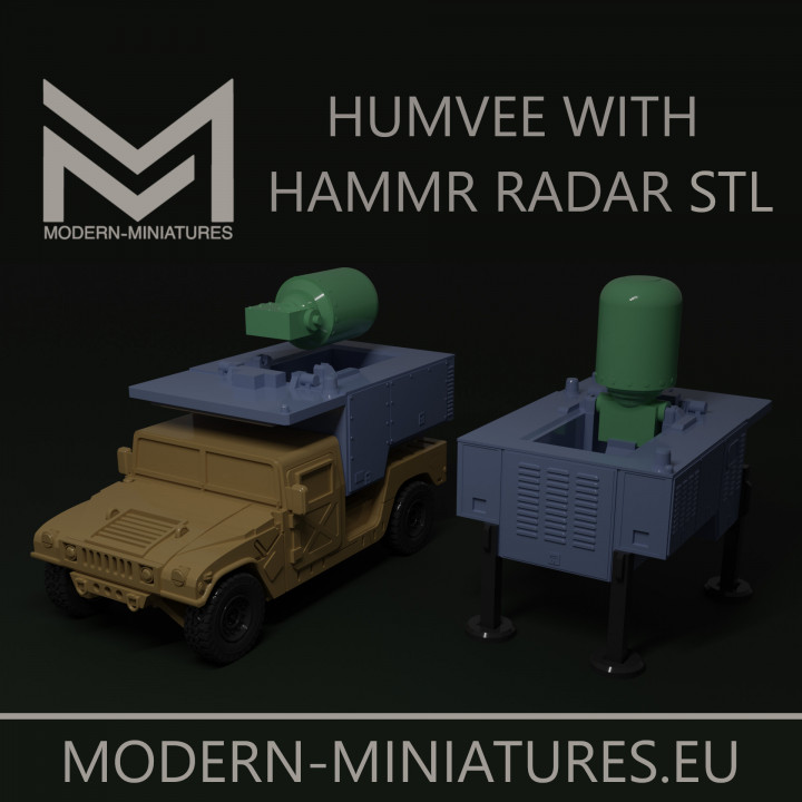 Humvee with HAMMR Radar system image