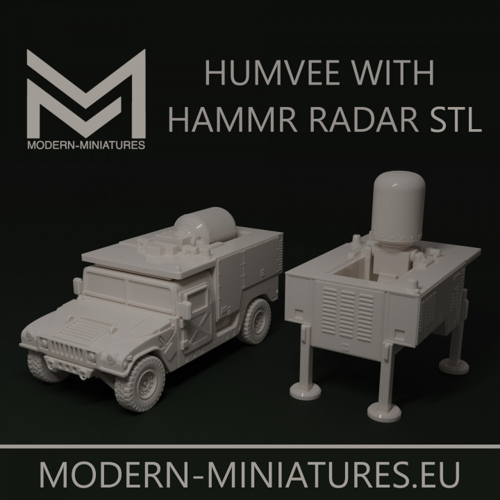 Humvee with HAMMR Radar system image