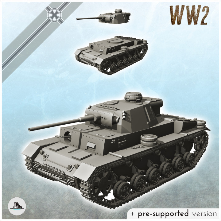 Panzer III Ausf. J (version B) - Germany Eastern Western Front Normandy Stalingrad Berlin Bulge WWII image
