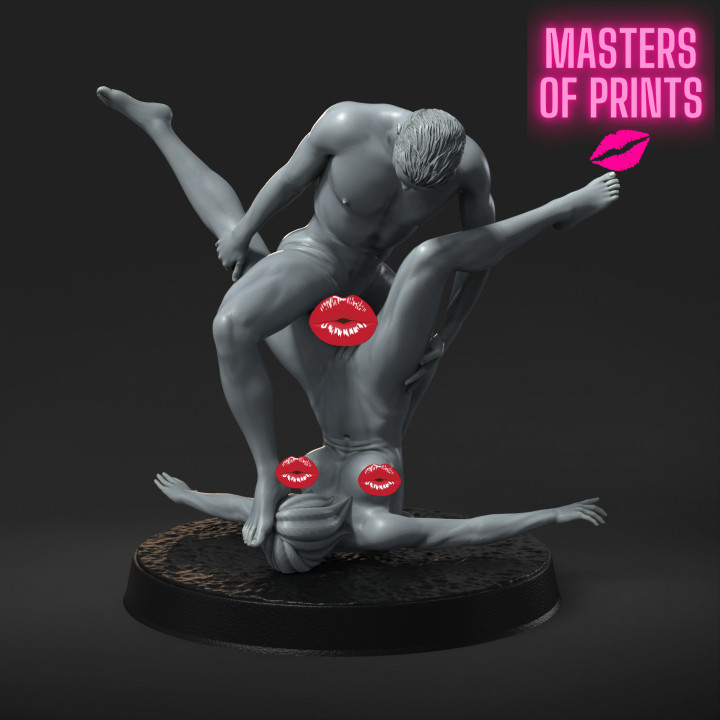 3D Printable ANAL SEX NSFW EROTIC MINIATURE 75 MM SCALE by Master 