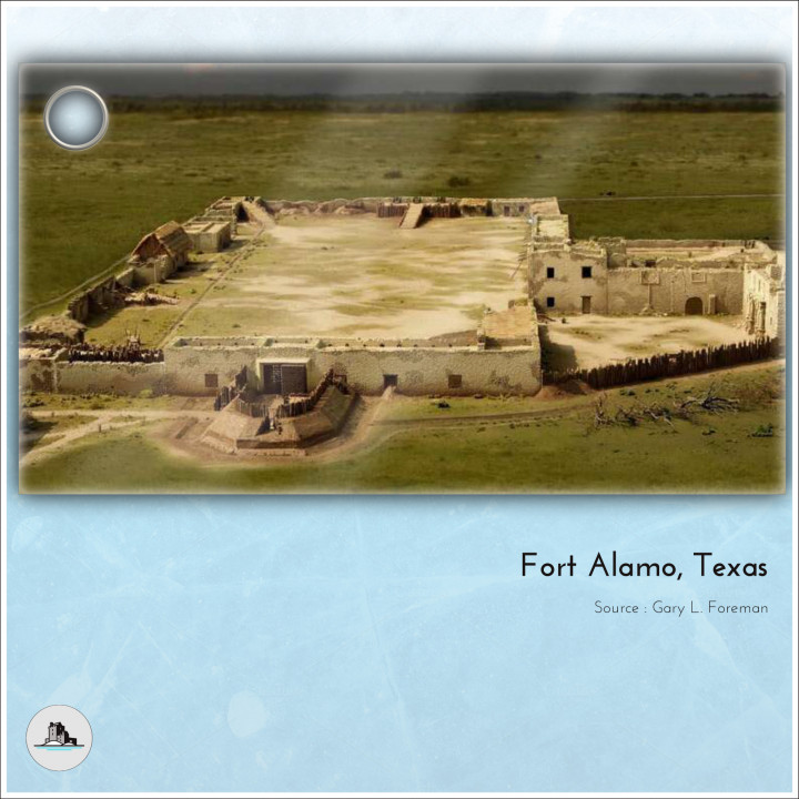 Ruined church at the Alamo Fort (28) - USA America ACW American Civil War History Historical image