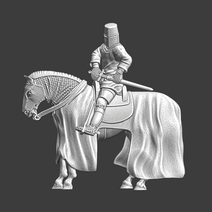 3D Printable Medieval brother knight drawing his sword by Northern ...