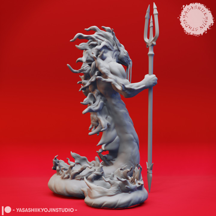 Flame Salamander Guard - Tabletop Miniature (Pre-Supported) image