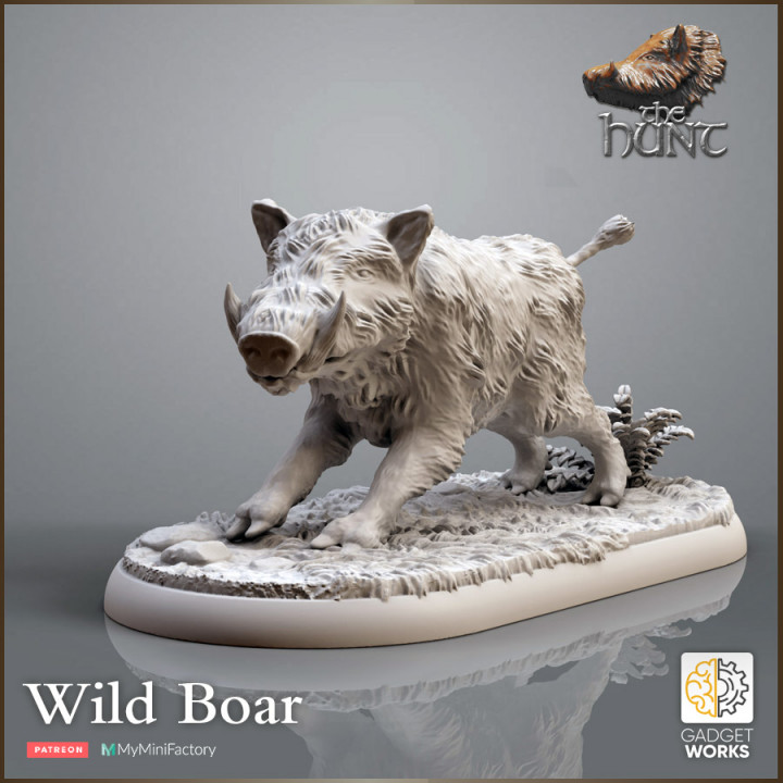 Wild Boar with Forest base - The Hunt image