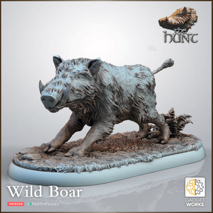 Wild Boar with Forest base - The Hunt image