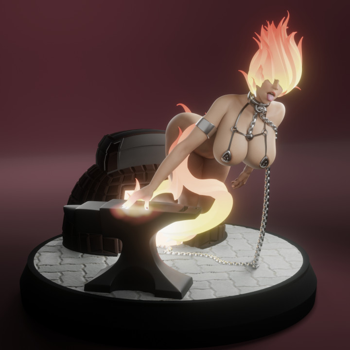 Fire Spirit - presupported - QB Works image