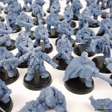 Picture of print of "Tactical Space Dwarf Army - All 10 Squads + Extras" Kickstarter Package (70+ Models)