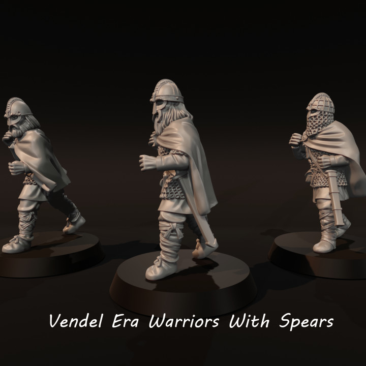 Vendel Era Warriors With Spears 1