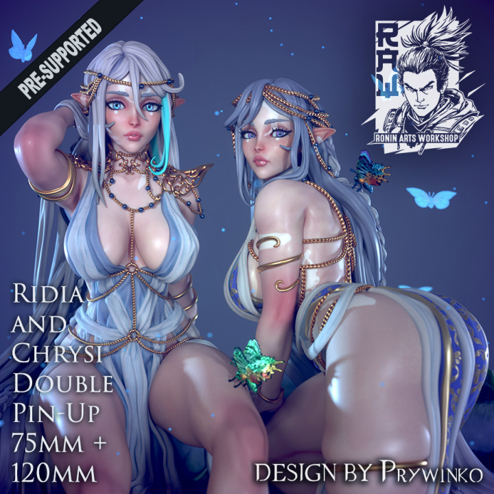 Ridia and Chrysi - Double Pin-Up Set image