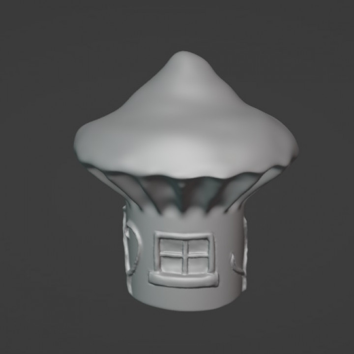 Mushroom house - Supportless image
