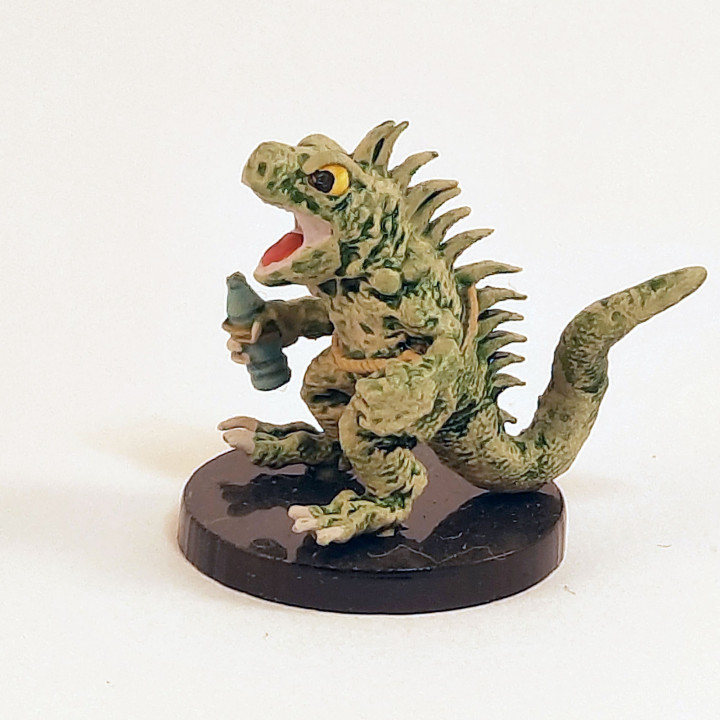 3D Printable Zihans, Mutant Iguana LizardFolk by Dark-Platypus Studio