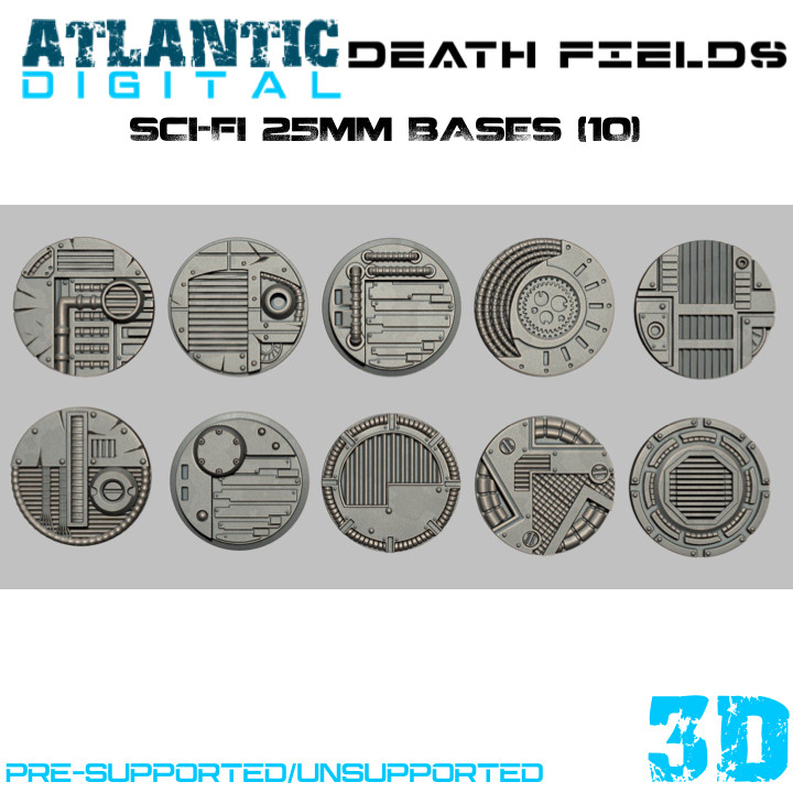 25mm Sci-Fi Bases image