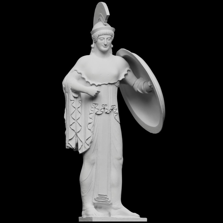 Athena Standing With Shield - Temple of Aphaia (West Pediment)