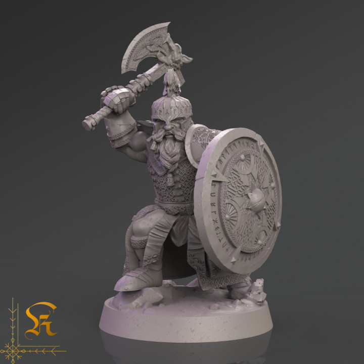 Dwarven Warrior 2 (28mm & 32mm)