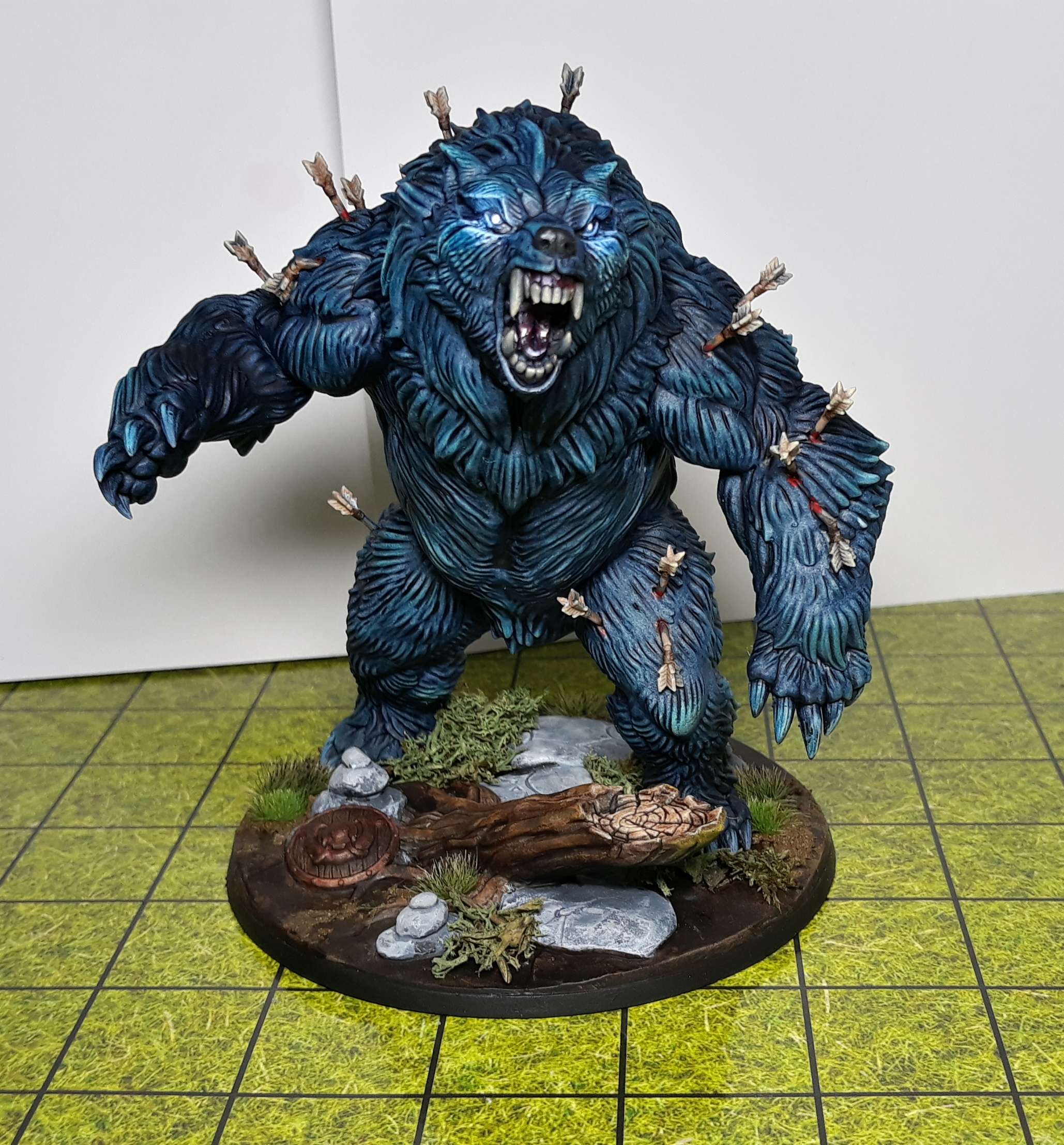 3D Printable Uul-Bavgar the Giant Bear (Nomad Orr'ugs) by