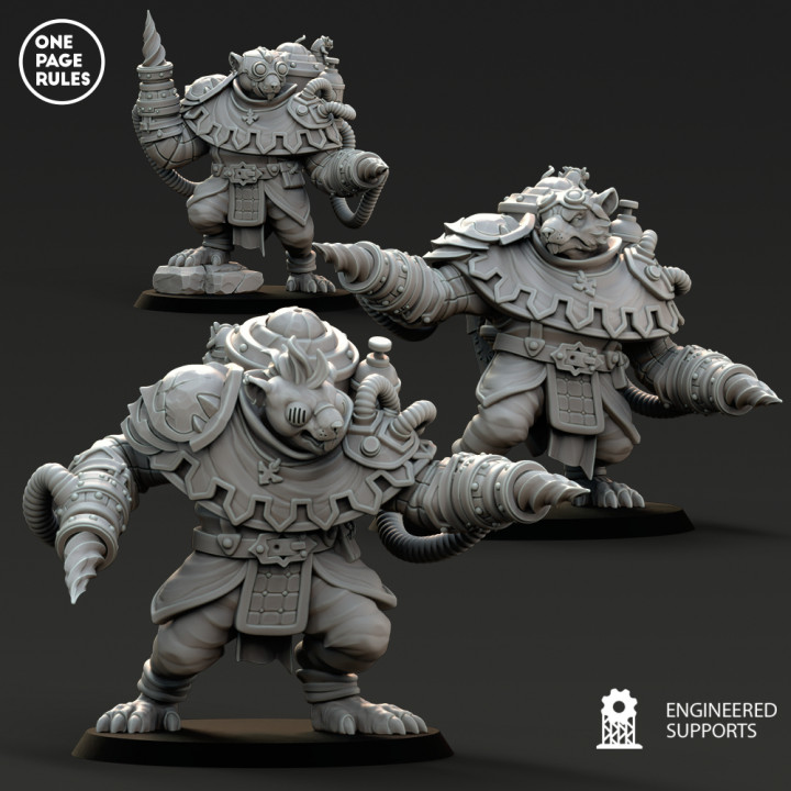 3D Printable Ratmen - Release #6 by One Page Rules