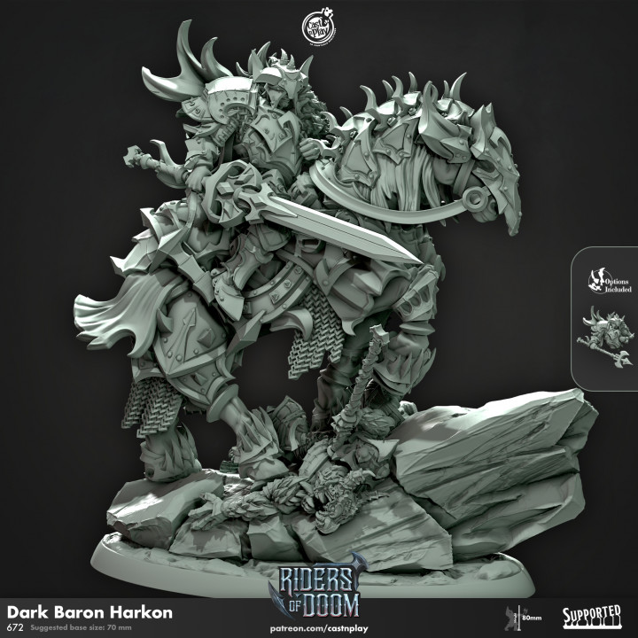 Dark Baron Harkon (Pre-Supported) image