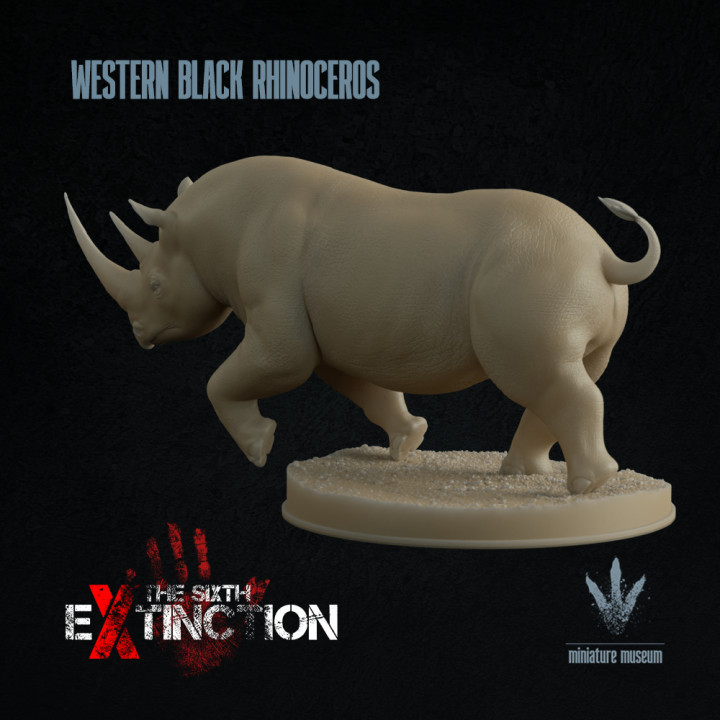 洋楽 Black Rhino / Paper Throne Handmade Paper Mache Big Rhino Leather Figurine – Favors