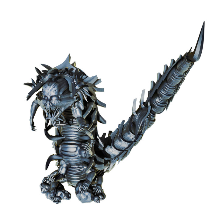 3D Printable Centipede Chaos Spawn - Demon Proxy by Lex Addams