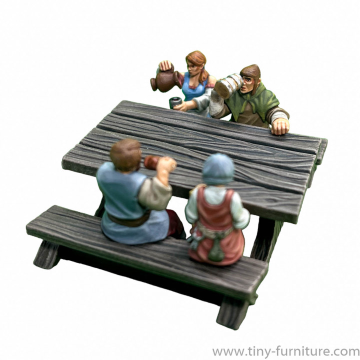 Dining villagers (SITTING FOLKS)