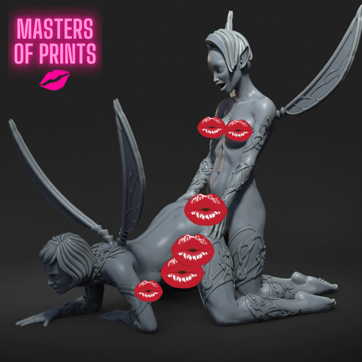 FUTANARI FAIRIES - NSFW - EROTIC MINIATURE 75 MM SCALE