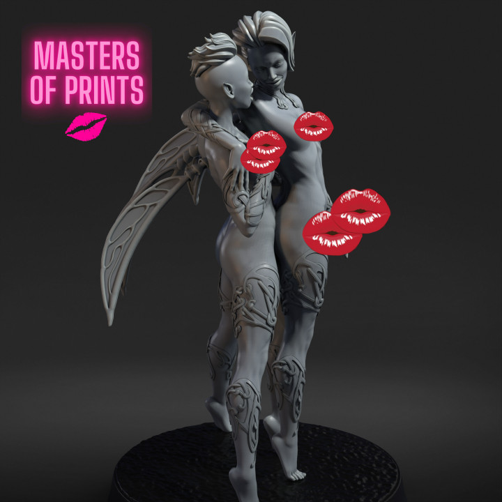 FUTANARI FAIRIES - NSFW - EROTIC MINIATURE 75 MM SCALE